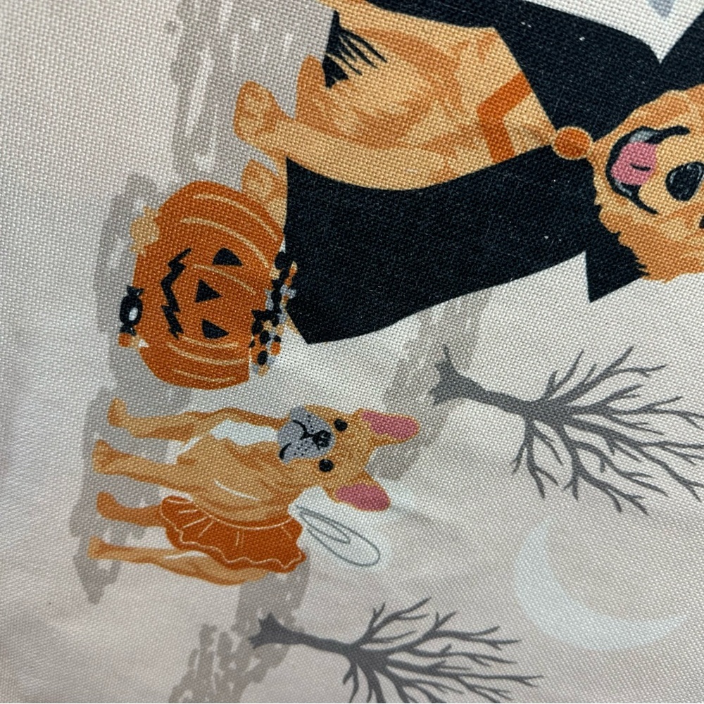NWT FAO Schwarz halloween lighted Table Runner 14x48 dog in costume - Picture 5 of 11